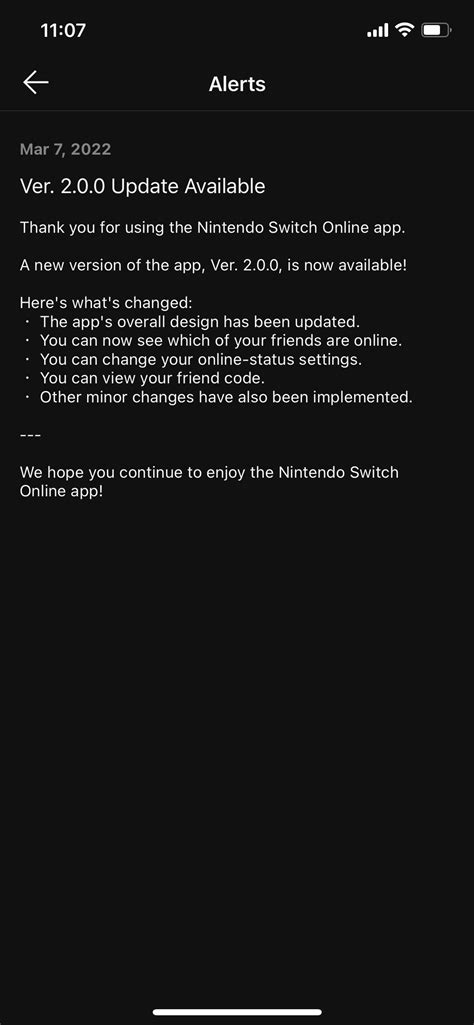 How to update the Nintendo Switch Online app