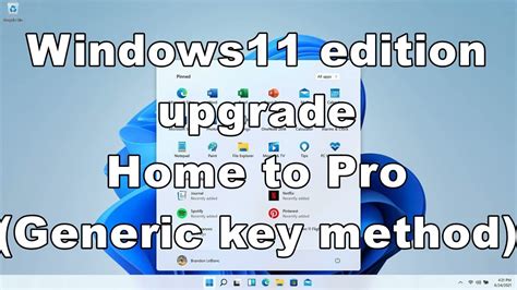 How to upgrade to Windows 11 Pro from Home by purchasing new key