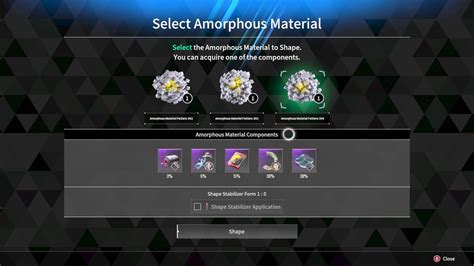 How to use Amorphous Material