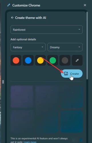 How to use Chrome AI to create and apply themes