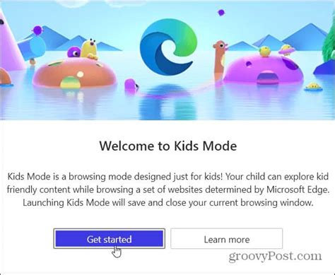 How to use Edge Kids Mode