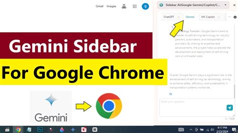 How to use Gemini in Chrome right now