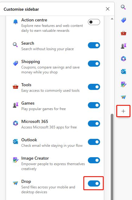 How to use Microsoft Edge Drop