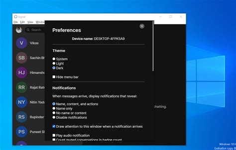 How to use Signal App on Windows 10