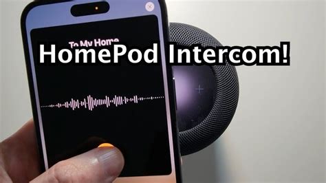 How to use intercom on HomePod