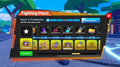 How to use the Fighting Pass in Roblox Anime Fighting Simulator