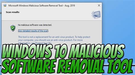 How to use the Malicious Software Removal Tool on Windows 10