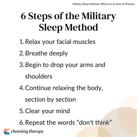 How to use the Military Sleep Method