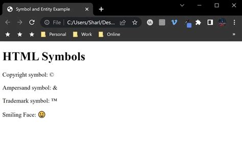 How to view special characters in a web browser
