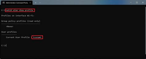 How to view wireless profiles on Windows 11