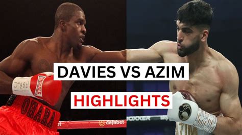 How to watch Azim vs Davies in the US