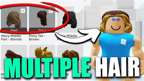 How to wear multiple hairs on roblox! IPhone Tutorial | Roblox 