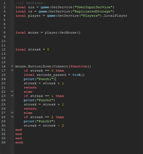 How would I add a timer to my punch combo using tick() - Scripting 