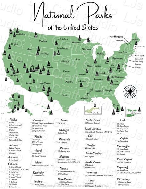 National Parks Map
