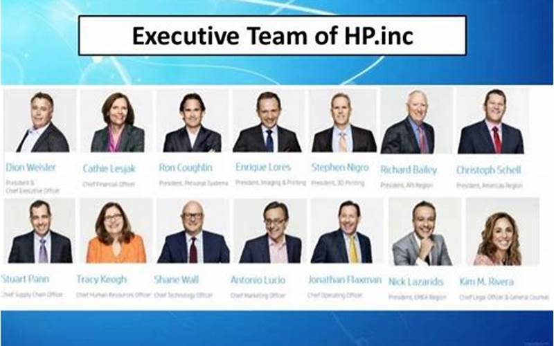 Hp Enterprise Leadership Team