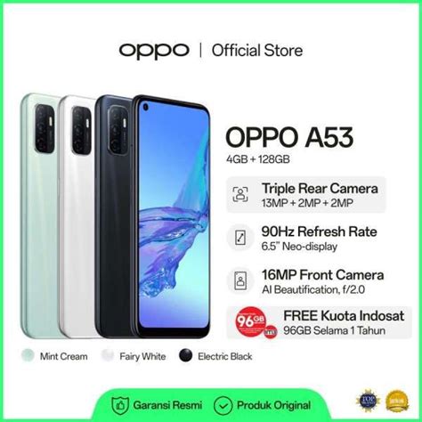 Hp Oppo A53 Ram 4 Harga Dan Spesifikasi