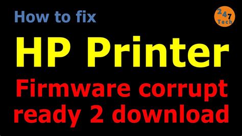 Hp Printer Firmware Corrupt