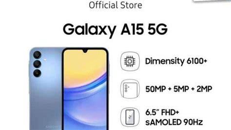 Hp Samsung A15 Harga Dan Spesifikasi