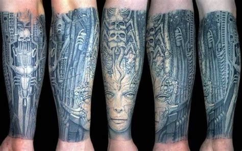50 Hr Giger Tattoo Designs For Men Swiss Painter Ink Ideas