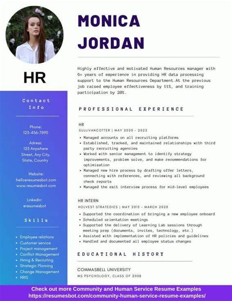 Hr Resume Sample Pdf For Security
