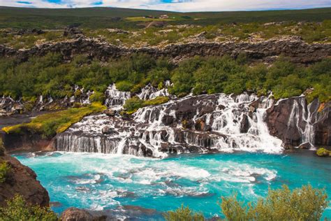 Hraunfossar Waterfalls