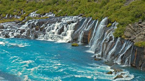 Hraunfossar waterfall