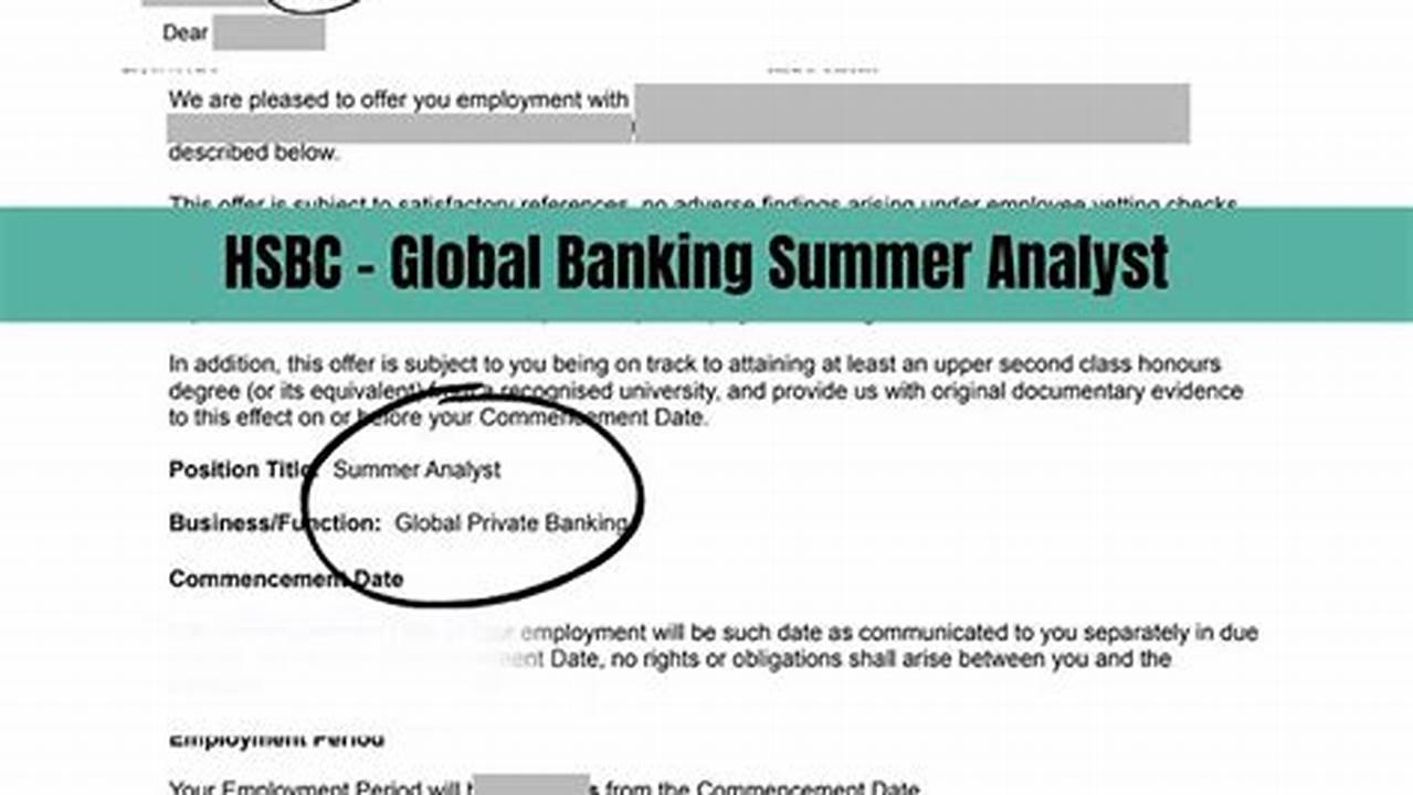 Hsbc 2024 Summer Analyst Interview