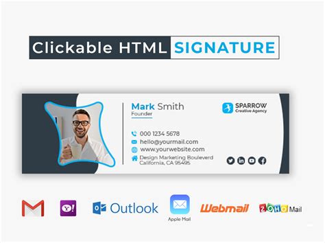 Html Email Signature Templates Free