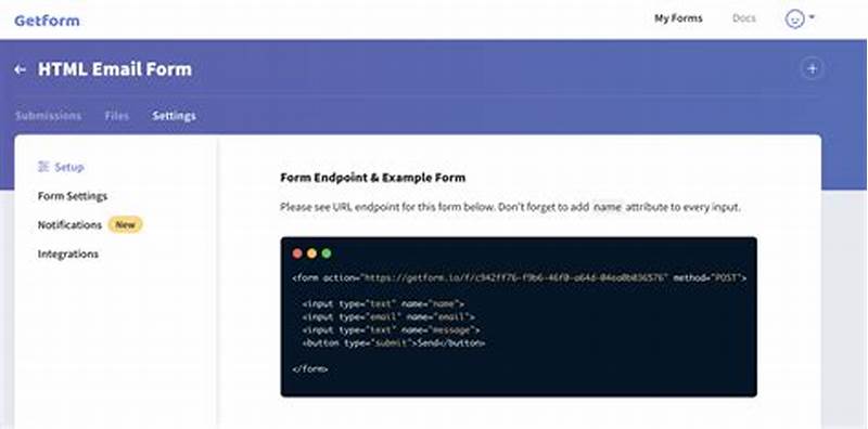 Html Code To Submit Form To Email