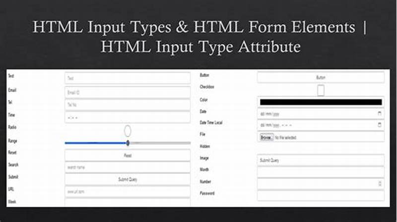 Html Form Components