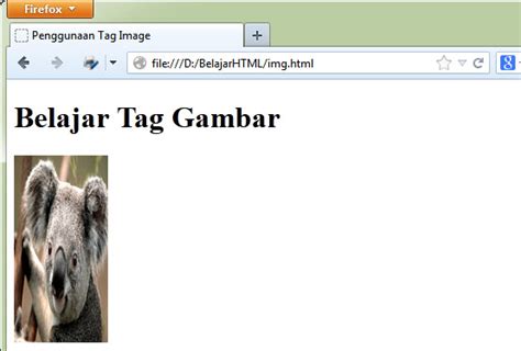 Html Tag: Gambar atau media lainnya