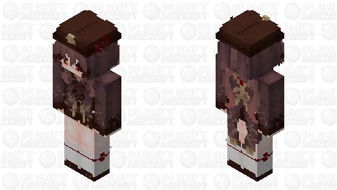 Unleash the Fiery Spirit in You with the Hu Tao Minecraft Skin!