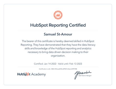 Hubspot Academy Certification Programs