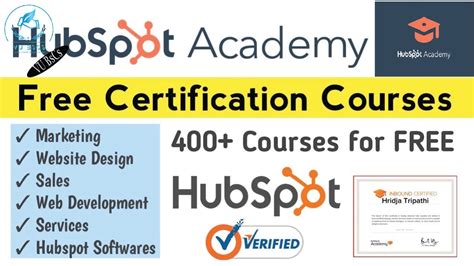 Hubspot Academy Course Features