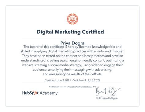 Hubspot Academy Digital Marketing Exam Answers