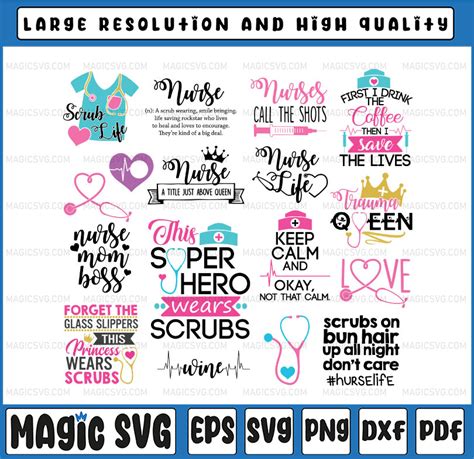 Download Huge Nurse Bundle Files DXF Files