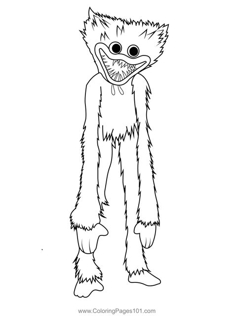 Huggy Poppy Playtime Coloring Pages