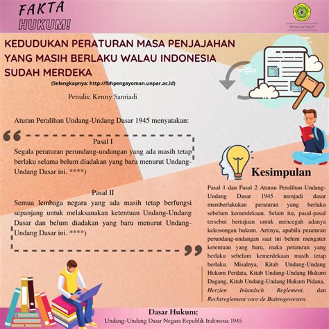 Hukum Yang Digunakan Indonesia Sebelum Proklamasi Yaitu Hukum