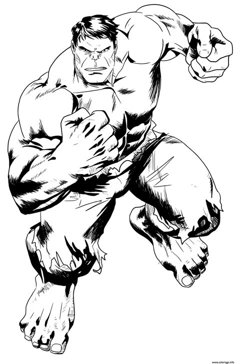Hulk à Colorier Et Imprimer