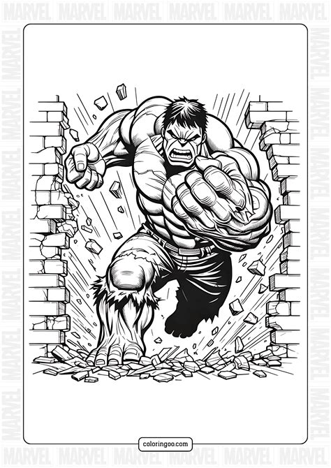 Hulk Coloring Pages For Adults