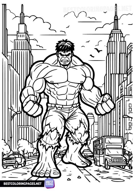 Hulk Coloring Pages For Toddlers