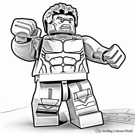 Hulk Coloring Pages Lego