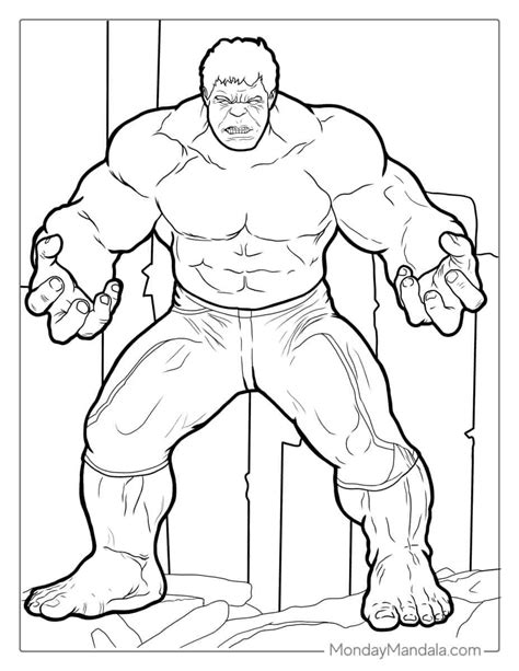 Hulk Coloring Pages Pdf