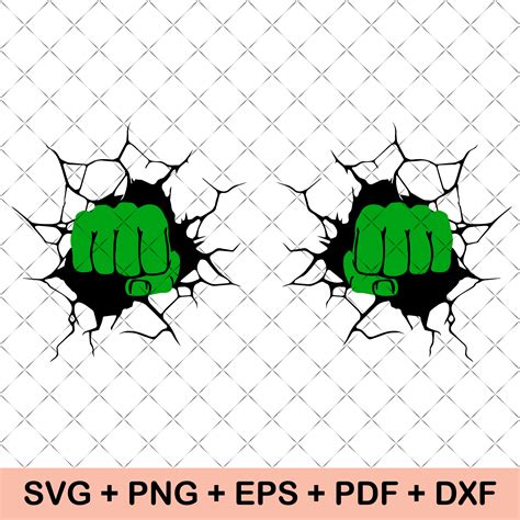 Unleash Your Inner Hulk with Incredible Hulk Hand SVG: Make Your Projects Stand Out!