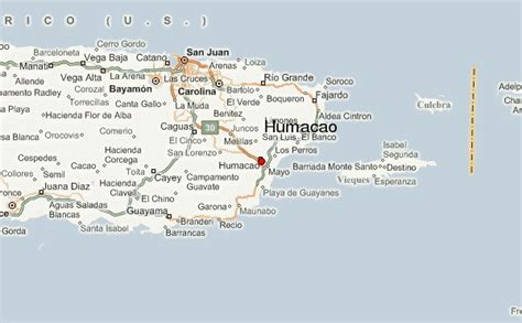 Humacao, Puerto Rico Area Map & More