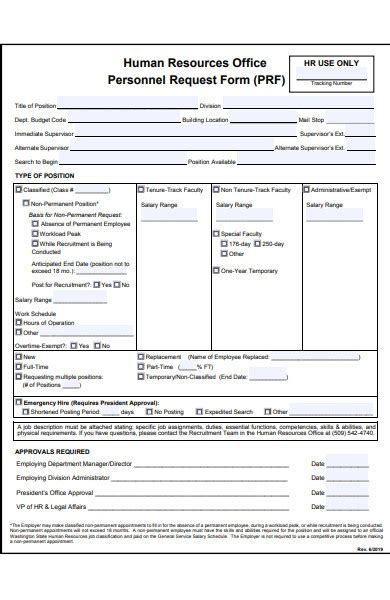 Human Resources Form Templates