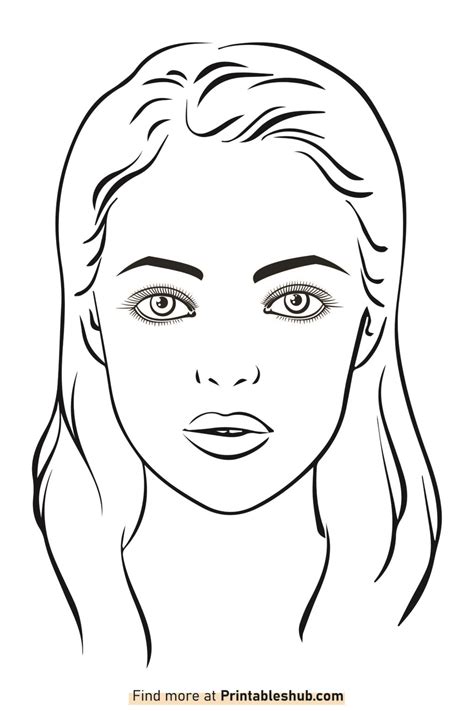 Human Face Template Printable Pdf