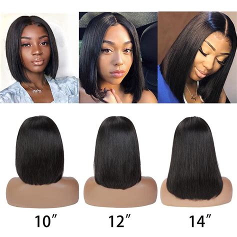Human Hair 12 Inch Wigs