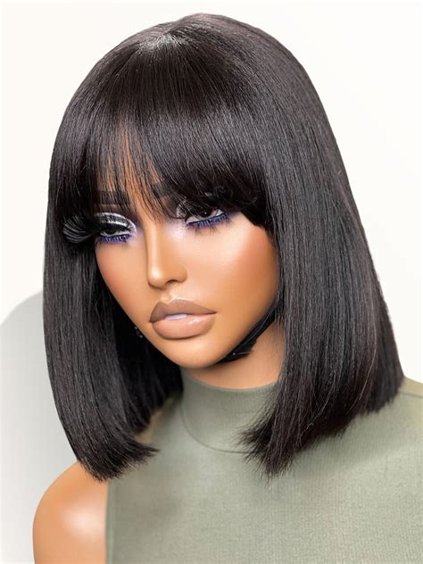 Human Hair Short Bob Wigs