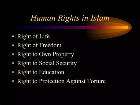 Human Rights and Islam